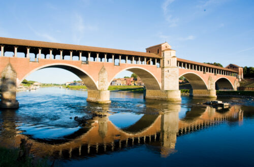 Il Ponte Coperto, simbolo di Pavia attraversato dal Ticino