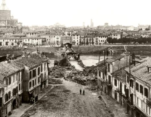 Le bombe degli Alleati piovono su Pavia: danni ingenti al Ponte Coperto, distrutti altri due ponti