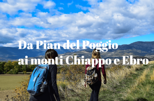 Da Pian del Poggio verso Monte Chiappo e Monte Ebro