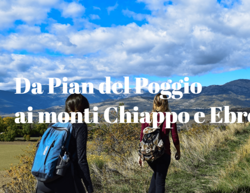 Da Pian del Poggio verso Monte Chiappo e Monte Ebro