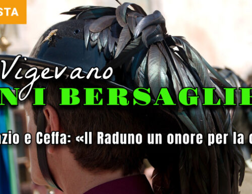 Vigevano al “passo di corsa” per il raduno regionale dei Bersaglieri. Il presidente Ugazio e il sindaco Ceffa: «Un onore per la città»