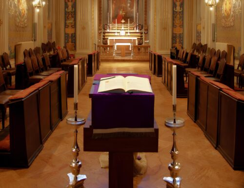 La prima messa nella cappella del Collegio Borromeo