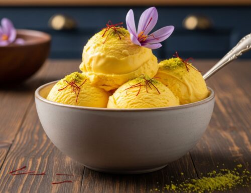 Gelato allo zafferano d'Oltrepò