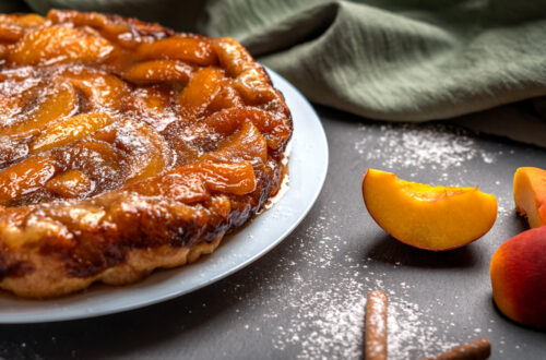 Tarte tatin di pesche